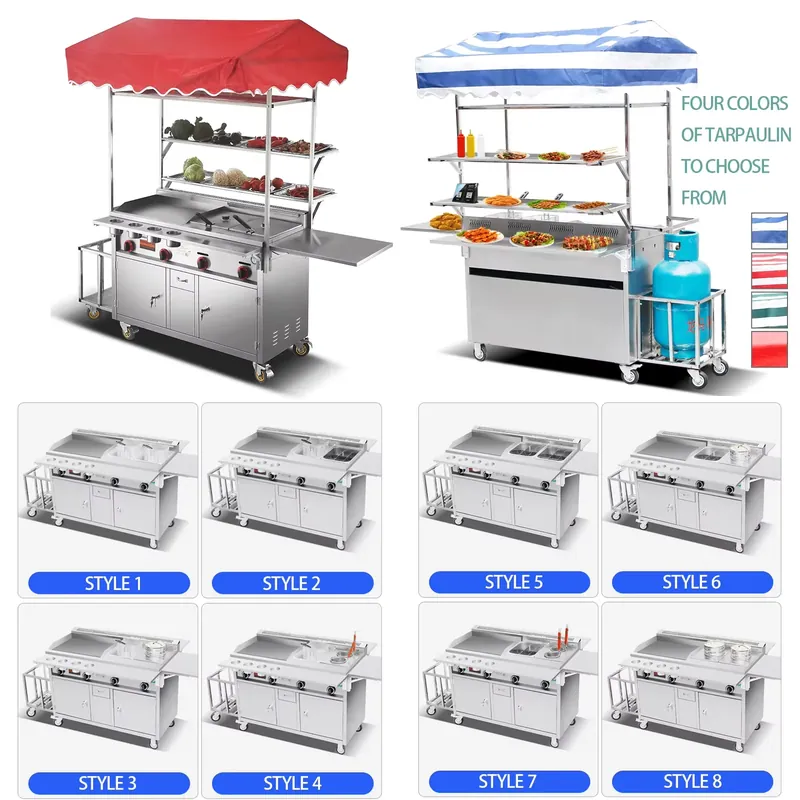 Snacks Food Warmer - HOT Mobile Snack Cart Commercial Mobile