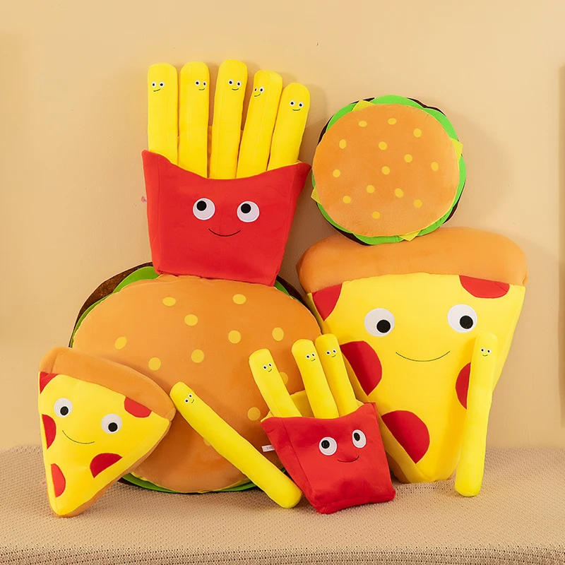 French Fries Hamburger Plush T - Food Snacks For Kids review and price