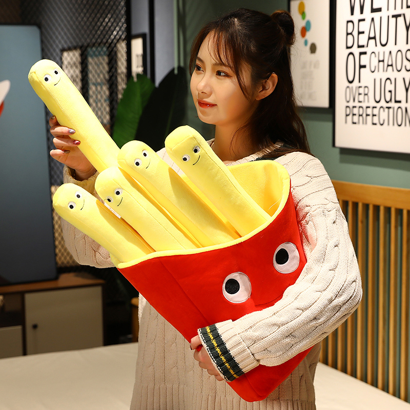 Smile French Fries Plush Stuff - Food Snacks Chips review and price
