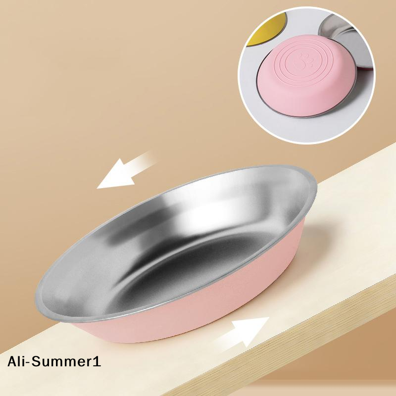 【E】Stainless Steel Cat Plates  - Food E Snacks review and price