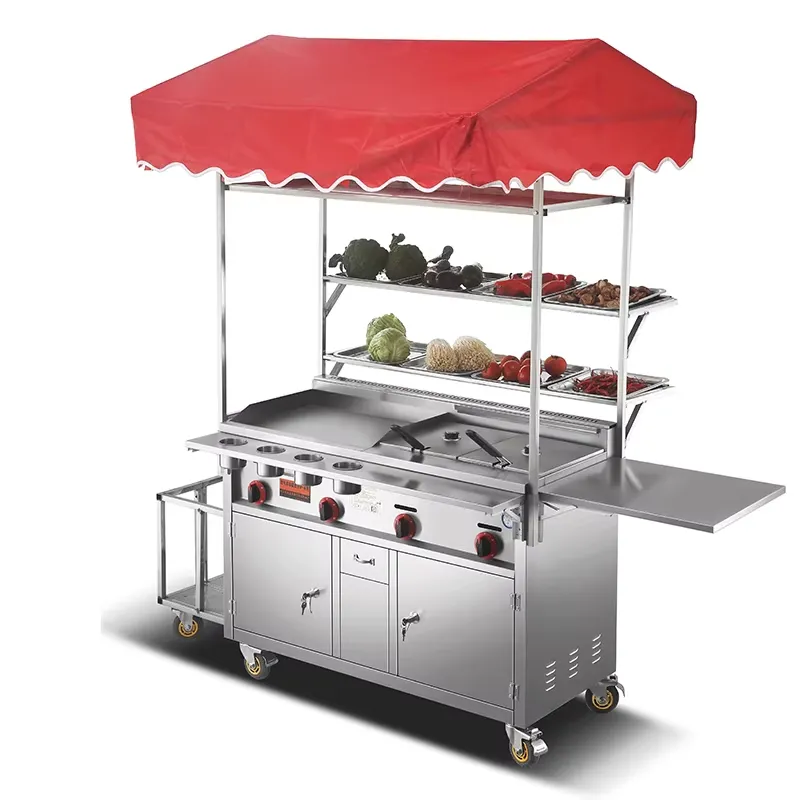 HOT Mobile Snack Cart Commerci - Snacks Food Warmer review and price
