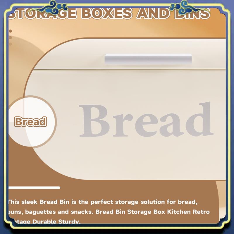 Vintage Bread Box Cupboard Iro - Food E Snacks review and price
