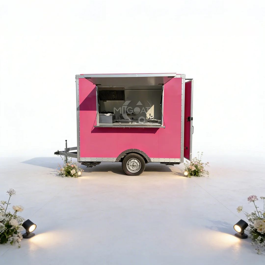Trendy Pink Mobile Food Truck  - Food E Snacks review and price
