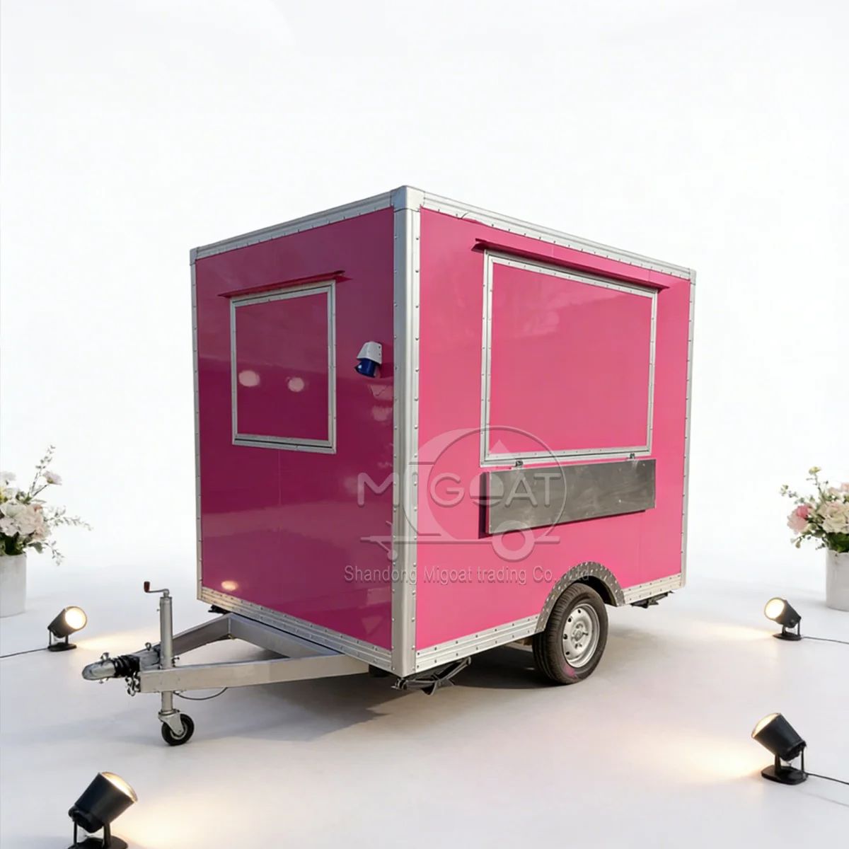 Trendy Pink Mobile Food Truck  - Food E Snacks review and price