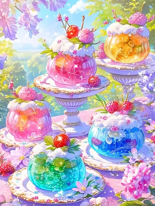 DIY Diamond Painting Colorful  - Fruit Roll Up review and price