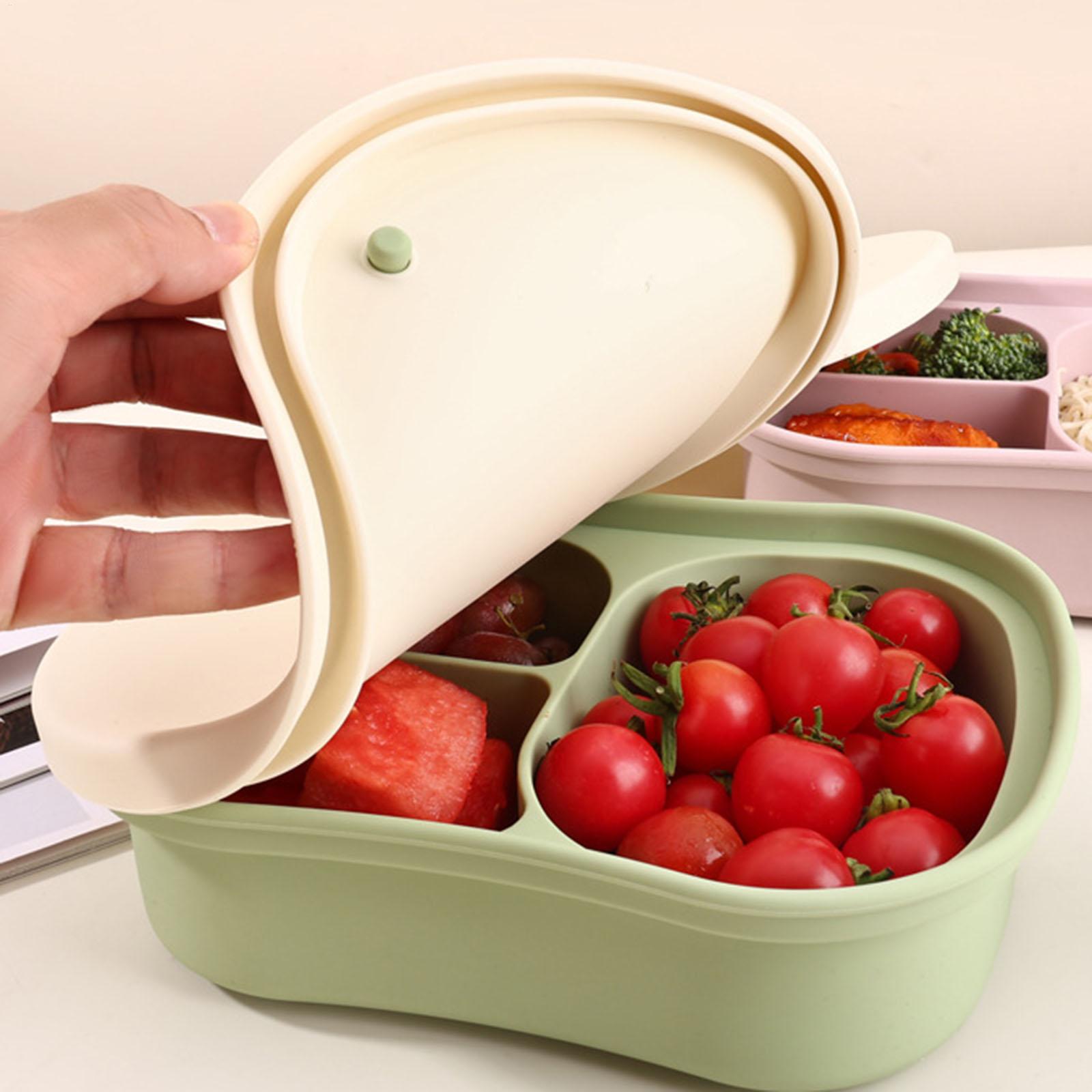 Silicone Food Container 3-Comp - Food Snacks For School review and price