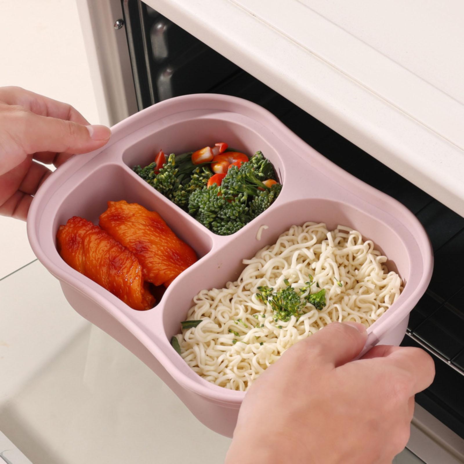 Silicone Food Container 3-Comp - Food Snacks For School review and price